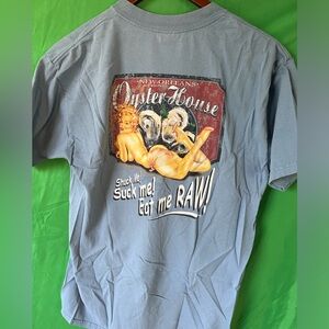 2 t-shirt bundle, New Orleans pin-up art, size adult large